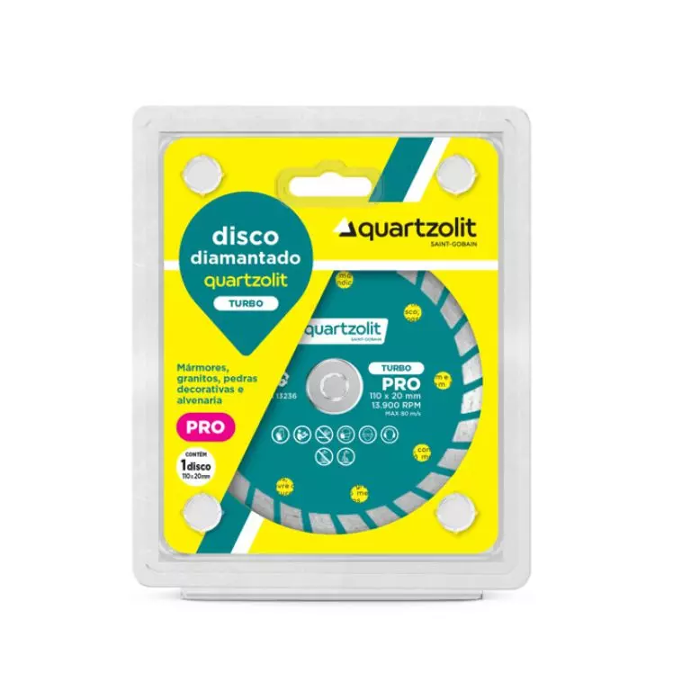 Disco diamantado turbo quartzolit